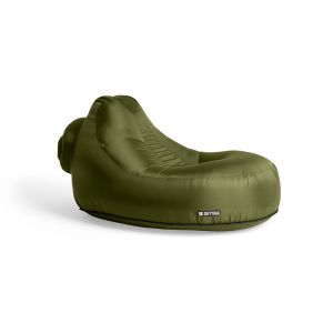 Image de Chaise Softybag - Chaise de plage et de piscine pour adultes - Parfaite pour les festivals et l'ext&eacute;rieur (Vert olive)