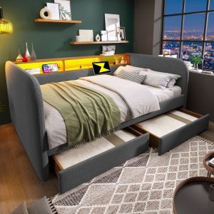 Armoire 70x40x170cm, design de porte simple, avec 1 étagère et 1 tiroir, rangement latéral, bois, gris et couleur bois