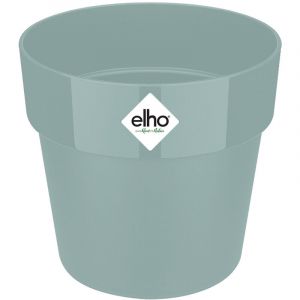 Image de Elho Bac à fleurs rond jardinière Menthe Mûre Violet Pêche en plastique pour extérieur jardin terrasse pot de fleurs couleurs mint/2,9 Liter (de)