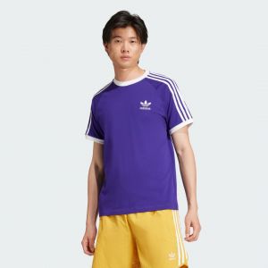Adidas Originals T-Shirt California &agrave; 3 Bandes, Purple - Taille S