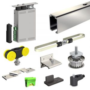 Slid'up by Mantion Pack motorisation SLID'UP M200 pour 2 portes coulissantes en bois - filaire