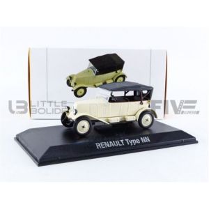 Image de Voiture Miniature de Collection NOREV 1/43 RENAULT Type NN Torpedo 1925 Cream / Black 7711575944