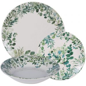 Table passion Service de vaisselles 12 pièces Natura Décoré