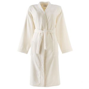 Peignoir de bain coton ivoire ALICIA
