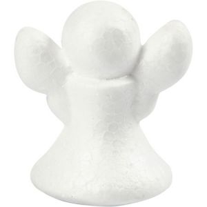 Image de Creotime Lot d'Anges en polystyrène - 6 cm - 5 pcs