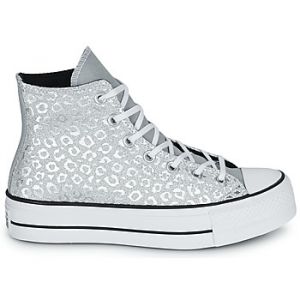 Image de Converse Chaussures CHUCK TAYLOR ALL STAR LIFT AUTHENTIC GLAM HI - Couleur 36,37,38,39,40,41,35 - Taille Argenté