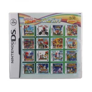 Image de [482in1 Avec Boîte] Carte De Cartouche De Jeu Vidéo De Compilation 482 En 1 Pour Nintendo Ds / 3ds / 2ds Super Combo