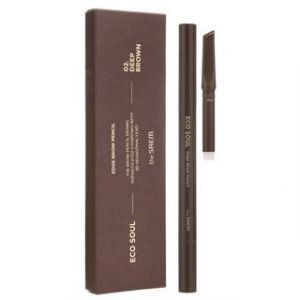The Saem Eco Soul Edge Brow Pencil Set - 3 Colors #02 Deep Brown