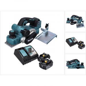 Makita DKP181RF Rabot sans fil 82mm 18V Brushless + 2x Batteries 3,0 Ah + Chargeur