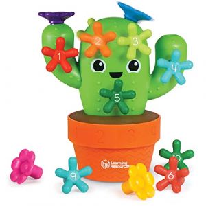 Learning Resources Carlos Le Cactus pour Compter, Jouets de la Petite enfance, motricit&eacute; Fine, Jouets &eacute;ducatifs, 16 pi&egrave;ces, 18 Mois