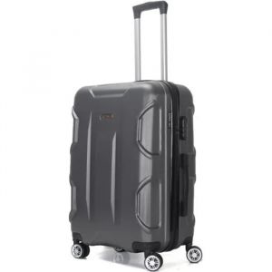 Valise Cabine 4 roues 50x31x22cm ABS Rigide - Palace - SuperFly (Gris Anthracite)