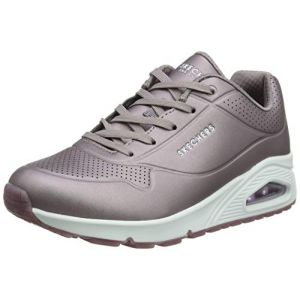 Skechers Uno- Rose Bold, Baskets femme, Argent&eacute;, 3 (36 EU)