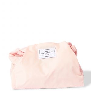 The Flat Lay Co. Open Flat Makeup Bag in Blush Pink