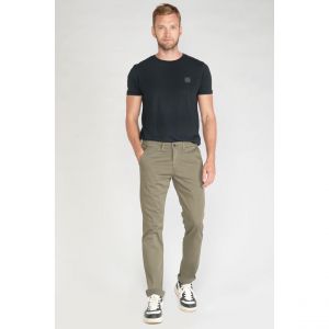 Le Temps des Cerises Pantalon chino slim Jas kaki