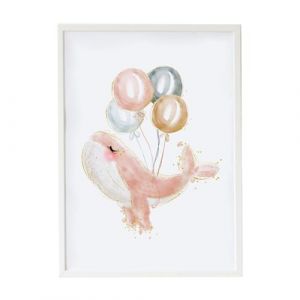 Crochetts Tableau Multicolore 33 x 43 x 2 cm Baleine