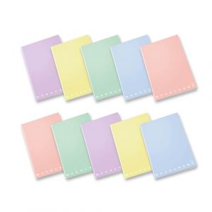 Pigna, Maxi Cahier monochrome PASTEL, A4, 80 g, 80 pages + intercalaire, Couverture rigide, Pelliculage mat, intérieur 1R, ligné, Couleurs assorties, 10