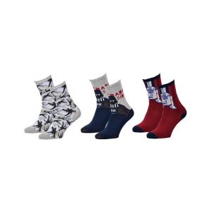 Chaussettes Pack Garçon Disney Star Wars Pack De 3 Paires 2481b