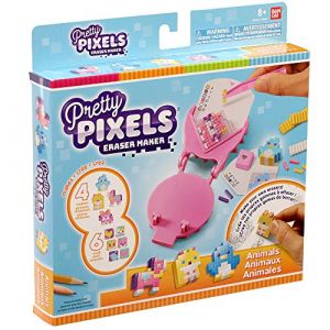 Bandai PRETTY PIXELS - Fabrique à gommes - Set de démarrage - Thème animaux
