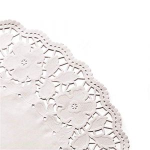 Garc&iacute;a de Pou 250 Unit&eacute;s - Dentelles Rondes Ajour&eacute;es 54 g/m2, 24 cm Blanc Papier