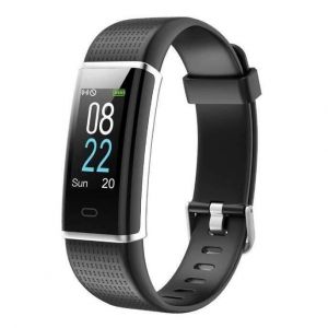 Montre Connect&eacute;e Podometre Smartwatch Bracelet Connect&eacute; &Eacute;cran Couleur Etanche IP68 Femme Homme Enfant Sport Cardio Fitness Tracker