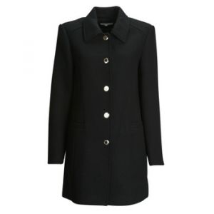 Morgan Manteau FEMME laine mélangée avec manches longues et col français noir