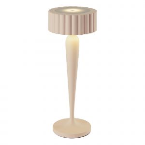 Lumisky Lampe de table sans fil touch LED Aluminium Crème H26cm