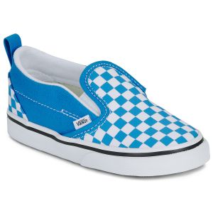 Vans Slip ons enfant Slip-On V COLOR THEORY CHECKERBOARD Bright Azure Bleu - Taille 19,20,21,22,24,25,26,23 1/2,26 1/2
