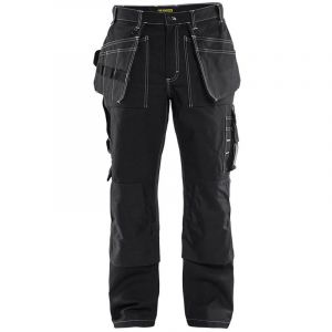 Blaklader Pantalon de travail artisan 100% coton crois&eacute; Noir 42