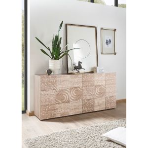 Image de home24 Buffet 3 portes Serle Chene samoa - SUBLEEM