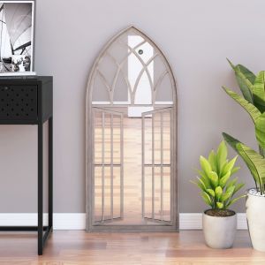 VidaXL Miroir Sable 100x45 cm Fer pour utilisation &agrave; l'int&eacute;rieur - Cr&egrave;me