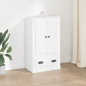 VidaXL Buffet haut blanc 60x35,5x103,5 cm bois d'ing&eacute;nierie