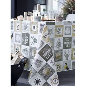 Calitex Nappe toile cirée Wonderful Life multicolore