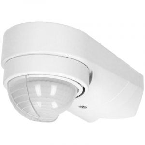 Orno CR-265 Detecteur de Mouvement Ext&eacute;rieur &Eacute;tanche avec Capteur Cr&eacute;pusculaire IP65 12m 180&deg; 1200W 3 Types d'Assemblage R&eacute;glage de l'Heure