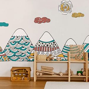 Ambiance Sticker Stickers Enfant Montagnes scandinaves frederika 50 x 75 cm