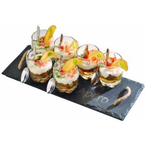 Lebrun 13 pièces de verrines avec 1 plateau ardoise