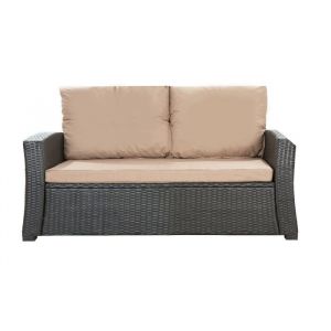 Coussins de canapé meubles de jardin en résine tressée Beige Coussins balançoire 100x50x2x50cm Coussin pour banquette 2 places