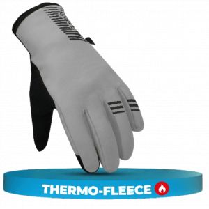 Gants d'hiver Mivelo - Enti&egrave;rement r&eacute;fl&eacute;chissants - Taille L - Avec 3M Thinsulate & Thermo-Fleece