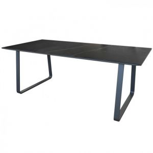 Alize Table de jardin rectangulaire Caspar, plateau Kedra graphite/abyssal 200 cm