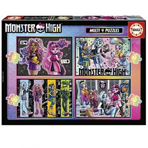 Educa Puzzle de 50-80-100-150 piéces multiple Monster High