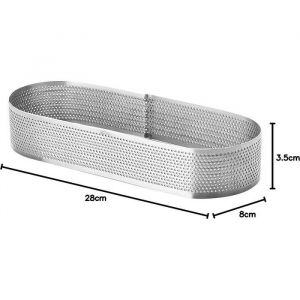 Lacor Moule perforé ovale pour tarte