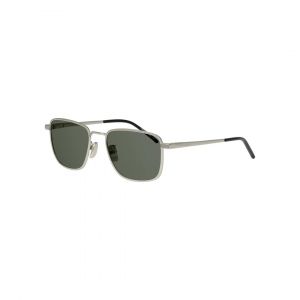 Saint laurent Unisex SL 529 002 Lunettes de soleil M&eacute;tal Argent Gris Carr&eacute; Normale