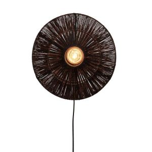 Good & Mojo Applique jute IGUAZU naturel Ø55 x 14 cm, h. 55cm Noir - Couleur Noir - Taille 8-10 ans