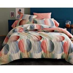 Drap plat SUNSHINE multicolore en coton