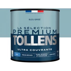 Tollens Peinture Satin Ultra Couvrante Bleu Gris&eacute; 0,5 L
