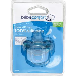 Bébé Confort Sucettes Physio 18-36m Silicone Bleu - La Sucette