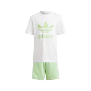 Adidas Originals T-Shirt/Shorts Set Children's - Semi Green Spark, Semi Green Spark - Taille 3-4A