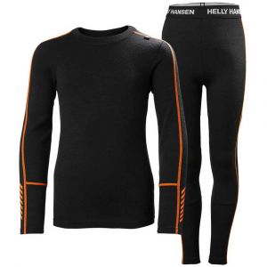 Helly Hansen Lifa Merino Midweight Set Junior 8 Years Black