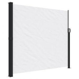 VidaXL Auvent Latéral Rétractable Blanc 180x500 Cm