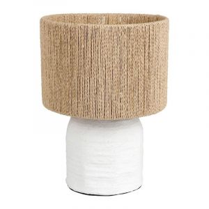 Decoratie Lampe bicolore métal abisko blanche