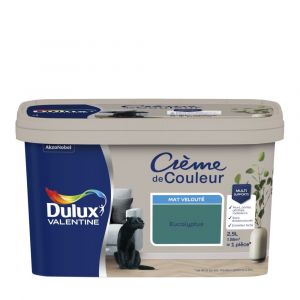 Dulux Valentine Peinture Crème De Couleur mat eucalyptus 2 5L